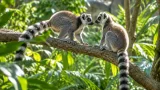 Deux lémuriens à collier menacés réunis dans un zoo du Var