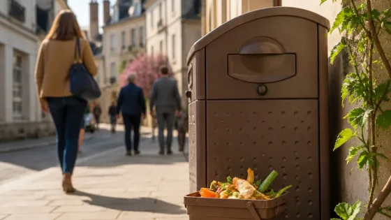 À Saumur, le tri des biodéchets s’étend avec des composteurs et des bornes
